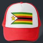 AFRICA: FLAG OF ZIMBABWE TRUCKER HAT<br><div class="desc">Flag of Zimbabwe hat. MY ORIGINAL ARTWORK at Zazzle.com/virginia5050* and FLORIDA GIFT STORE at Zazzle.com/FloridaGiftStore*</div>