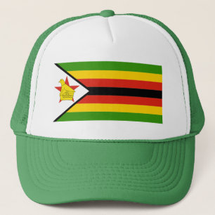 AFRICA: FLAG OF ZIMBABWE TRUCKER HAT