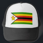 AFRICA: FLAG OF ZIMBABWE TRUCKER HAT<br><div class="desc">Flag of Zimbabwe hat.  MY ORIGINAL ARTWORK at Zazzle.com/virginia5050* and FLORIDA GIFT STORE at Zazzle.com/FloridaGiftStore*</div>