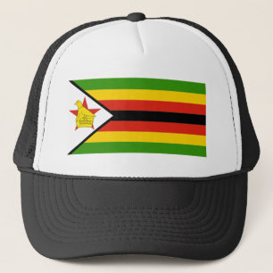 AFRICA: FLAG OF ZIMBABWE TRUCKER HAT