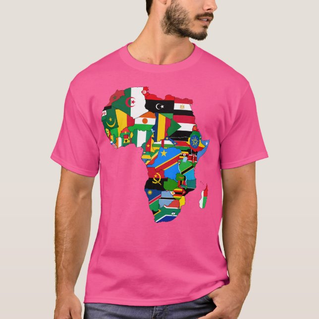 Africa Flags T-Shirt (Front)