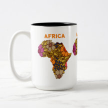 Africa flowers map