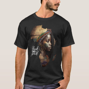 Africa For Women Black History Month Africa 5 T-Shirt