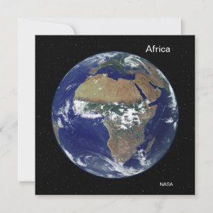 Africa from Space, NASA Full Disc Image Card