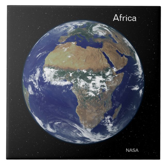 Africa from Space, NASA Full Disc Image Tile (Front)