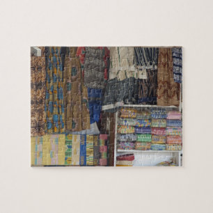 Africa, Ghana, Accra. Accra Textile & Handicraft Jigsaw Puzzle