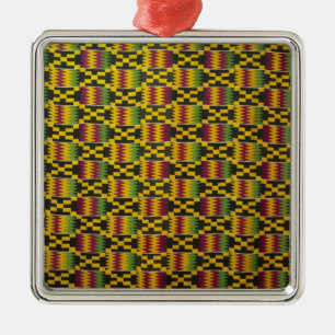 Africa, Ghana, Accra. National Museum, regarded 2 Metal Tree Decoration