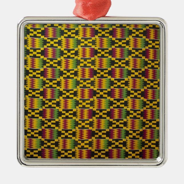 Africa, Ghana, Accra. National Museum, regarded 2 Metal Tree Decoration (Front)