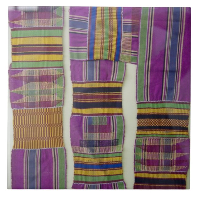 Africa, Ghana, Accra. National Museum, regarded Tile (Front)