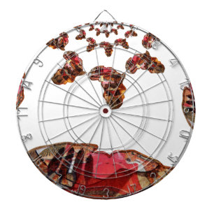 Africa in Motion: Kaleidoscope Map Design Dartboard