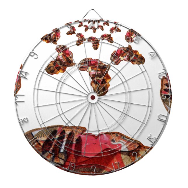 Africa in Motion: Motif & Map Design - Print Dartboard (Front)