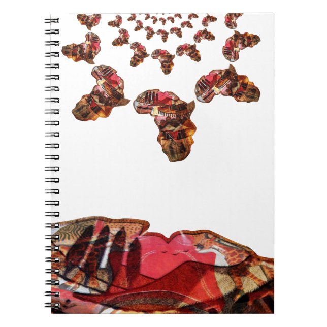 Africa in Motion: Motif & Map Design - Print Notebook (Front)