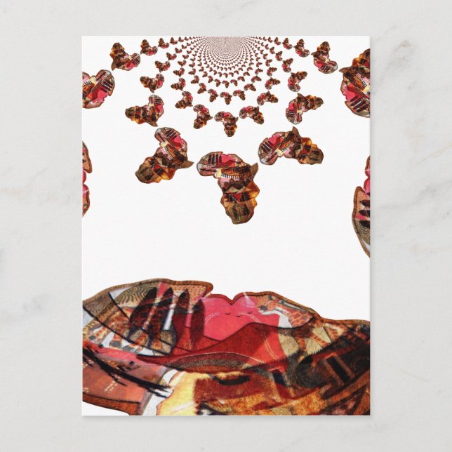 Africa in Motion: Motif & Map Design - Print Postcard (Front)