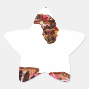 Africa in Motion: Motif & Map Design - Print Star Sticker