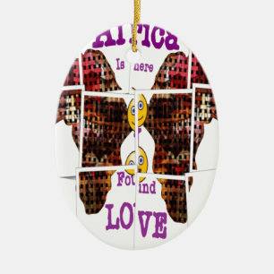 Africa is where I found Love Ceramic Tree Decoration