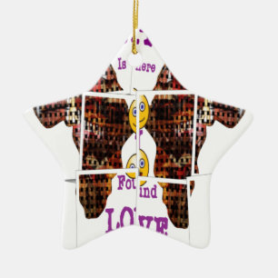 Africa is where I found Love Ceramic Tree Decoration