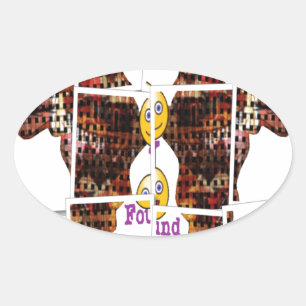 Africa is where I found Love Oval Sticker