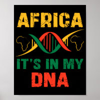 Africa It's In My DNA African Heritage, Black Prid