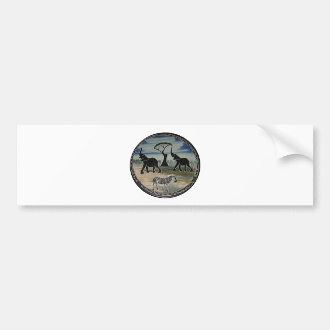 Africa Kenya Beautiful Elegant Wildlife Bumper Sticker (Front)