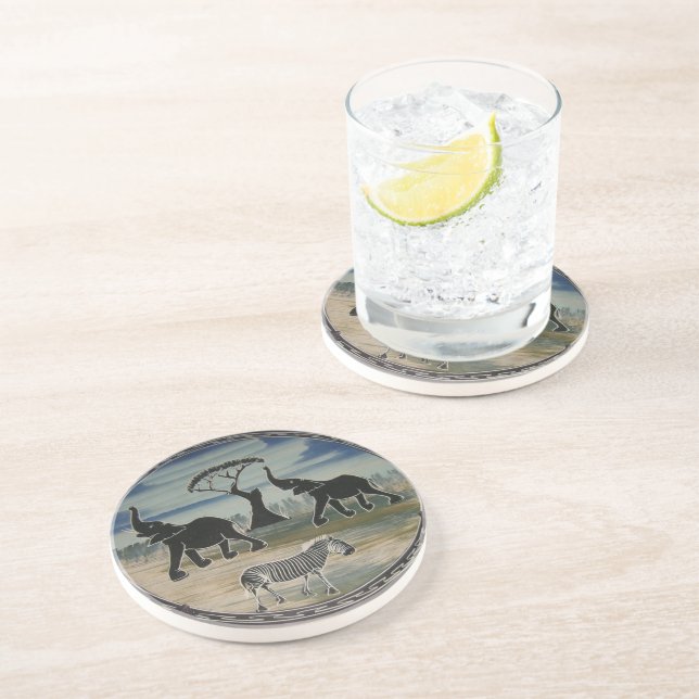 Africa Kenya Beautiful Elegant Wildlife Coaster (Side)