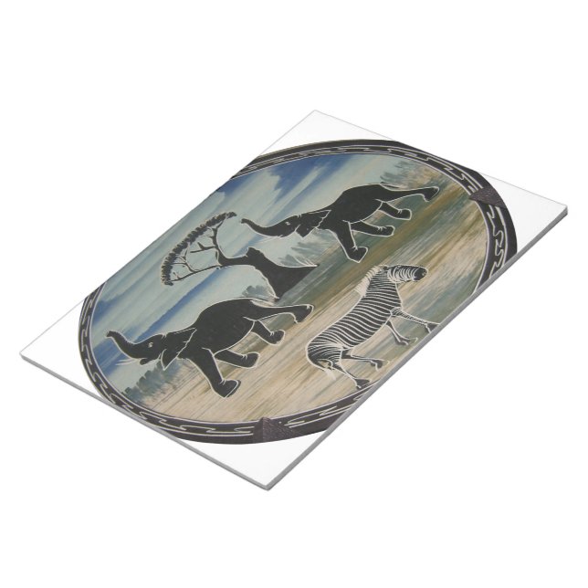 Africa Kenya Beautiful Elegant Wildlife Notepad (Angled)