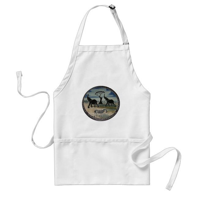 Africa Kenya Beautiful Elegant Wildlife Standard Apron (Front)