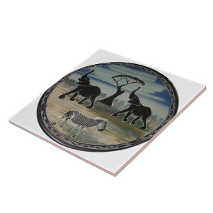 Africa Kenya Beautiful Elegant Wildlife Tile