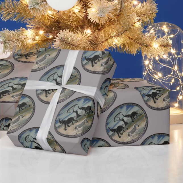 Africa Kenya Beautiful Elegant Wildlife Wrapping Paper (Holidays)