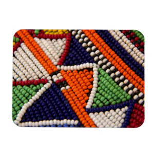 Africa, Kenya. Maasai Tribal Beads Magnet