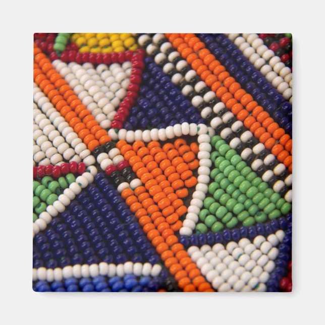 Africa, Kenya. Maasai Tribal Beads Magnet (Front)