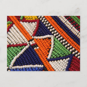 Africa, Kenya. Maasai Tribal Beads Postcard