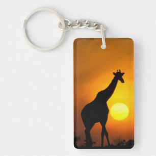 Africa, Kenya, Masai Mara. Giraffe (Giraffe Key Ring