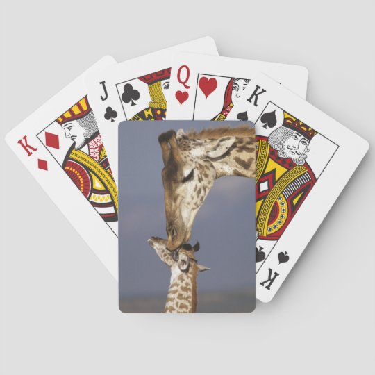 Africa, Kenya, Masai Mara. Giraffes (Giraffe Playing Cards Zazzle.co.uk
