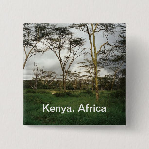 Africa Kenya wild land 15 Cm Square Badge