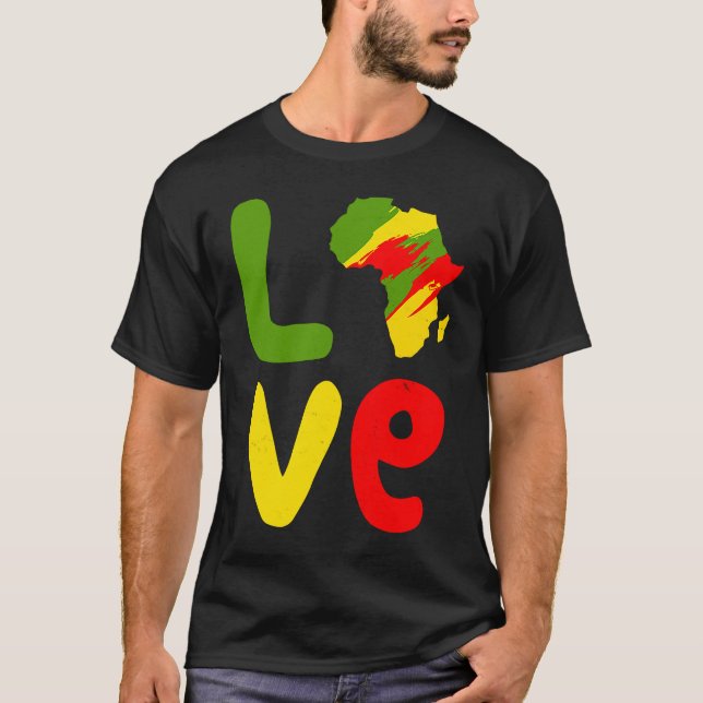 Africa Love Africa Love African T-Shirt (Front)