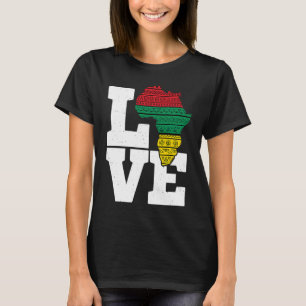 Africa LOVE African Kente Black History Month boys T-Shirt