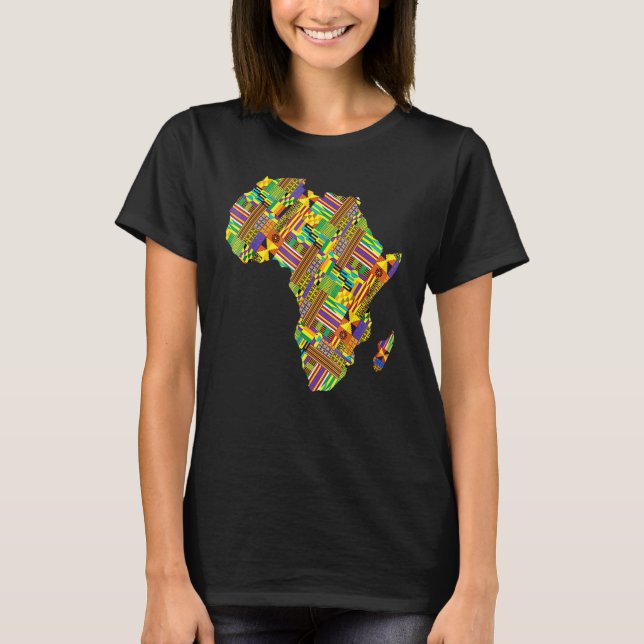 Africa Love African Land Map Pride Black History M T-Shirt (Front)