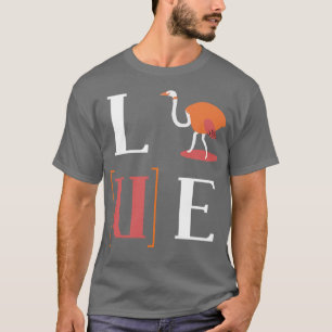 Africa Lover Gift Allegedly Safari Ostrich T-Shirt