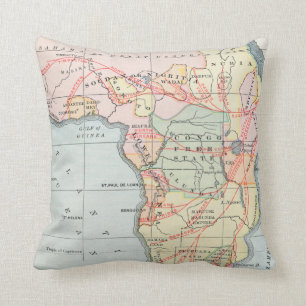 AFRICA: MAP, 1894 CUSHION