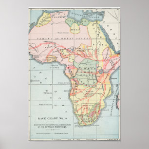 AFRICA: MAP, 1894 POSTER
