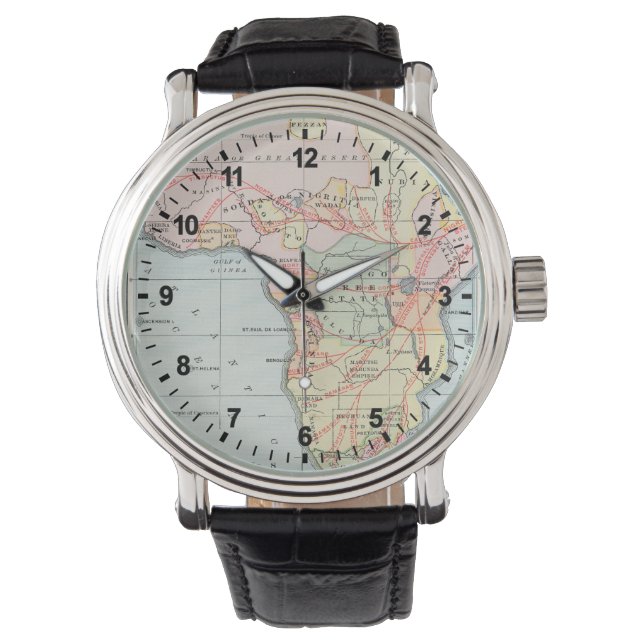 AFRICA: MAP, 1894 WATCH (Front)