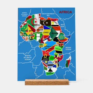 Africa Map Acrylic Sign