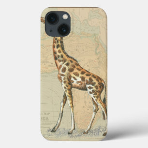 Africa Map and a Giraffe iPhone 13 Case