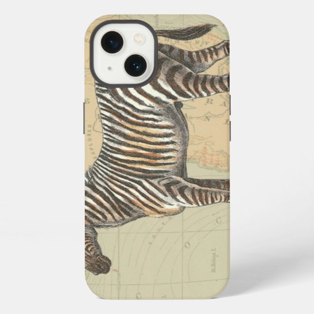 Africa Map and a Zebra iPhone Case (Back)