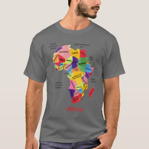 Africa Map Artwork T-Shirt