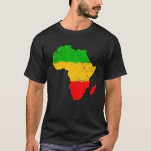 Africa Map Black History Month Gifts African Map T-Shirt