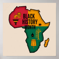 Africa Map Black History Month
