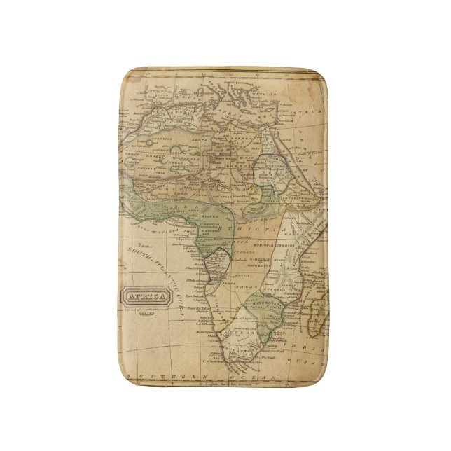 Africa  Map by Worcester Bath Mat (Front Vertical)