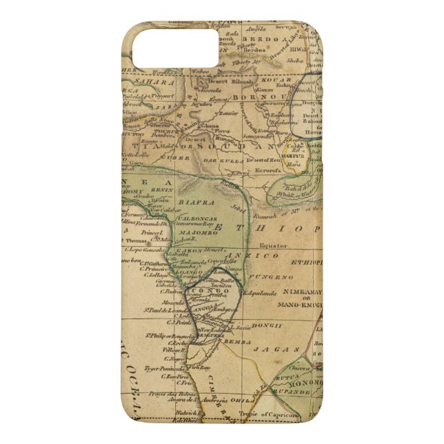 Africa  Map by Worcester Case-Mate iPhone Case (Back)
