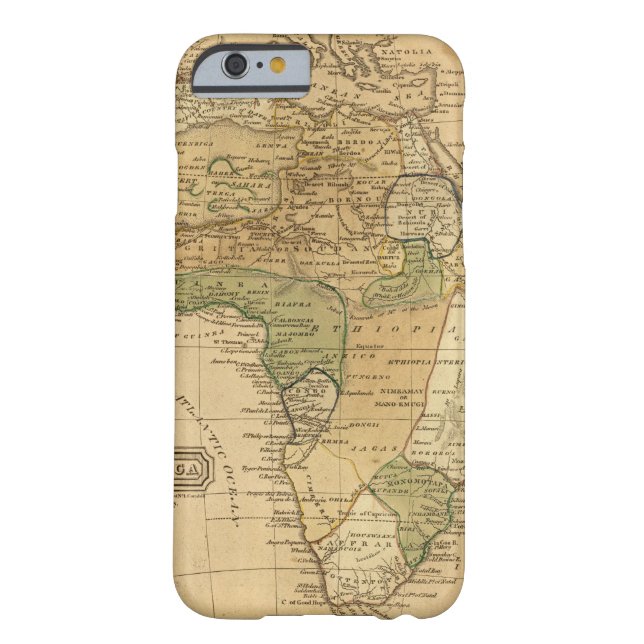 Africa  Map by Worcester Case-Mate iPhone Case (Back)